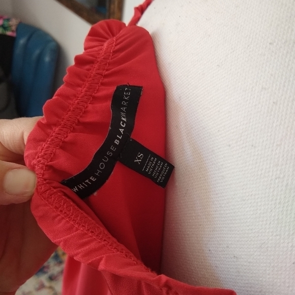 SALE 🛍️ WHBM Flutter Sleeves Midi Dress Womens size XS - Picture 8 of 9